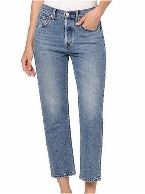 Levi's 501 Originals® High Rise Straight Leg Crop Jeans 90’s Minimalist Sz 28